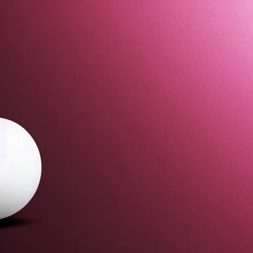 Image similar to white ball with pink shadow, dissiociative visual, elegant, 8K