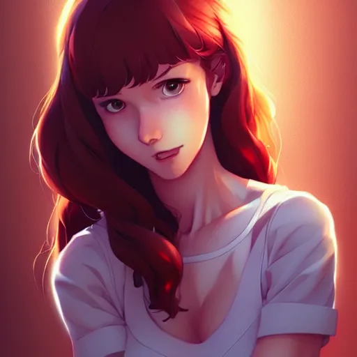 Prompt: mary jane watson, portrait shinkai makoto studio ghibli studio key hideaki anno sakimichan stanley artgerm lau rossdraws james jean marc simonetti elegant highly detailed digital painting artstation pixiv