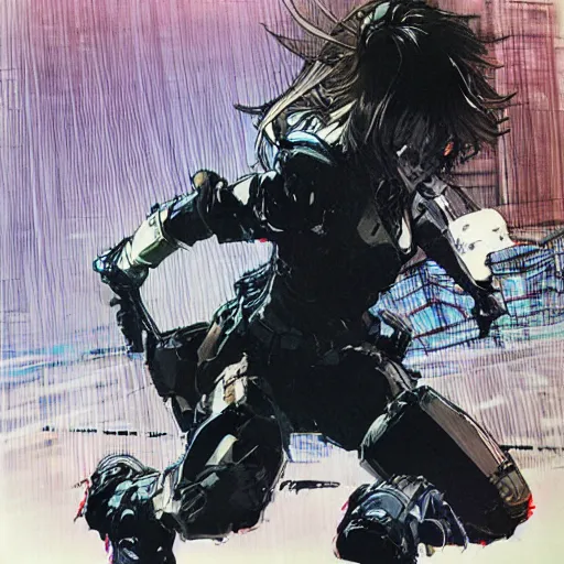 Image similar to a cat in a jar, Yoji Shinkawa