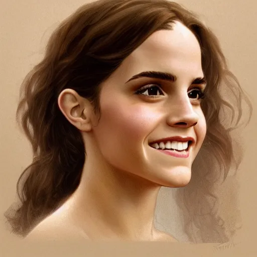 Image similar to emma watson, melissa fumero, smiling, traditional corsican, intricate, highly detailed, artstation, illustration, jurgens, rutkowski, bouguereau