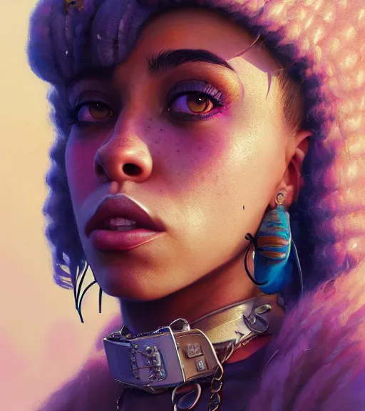 Image similar to highly detailed portrait of doja cat in gta v, stephen bliss, unreal engine, fantasy art by greg rutkowski, loish, rhads, ferdinand knab, makoto shinkai and lois van baarle, ilya kuvshinov, rossdraws, tom bagshaw, global illumination, radiant light, detailed and intricate environment