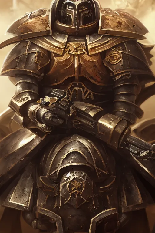 Image similar to armor portrait heros warhammer 4 0 k horus heresy fanart - the primarchs emperor by johannes helgeson animated with vfx concept artist & illustrator global illumination ray tracing hdr fanart arstation zbrush central hardmesh 8 k octane renderer comics stylized