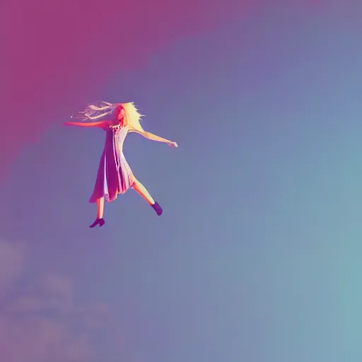 Image similar to dreaming of crystal castles in the sky, a better world, filled with majestic women, flying, photograph, digital painting, matte, sharp focus, elegant, intricate, detailed