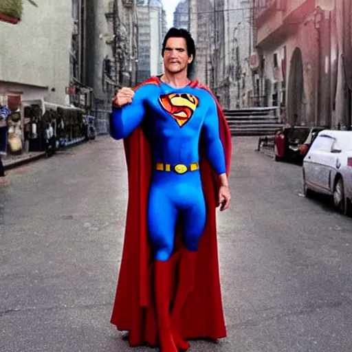 Image similar to ricardo arjona as superman