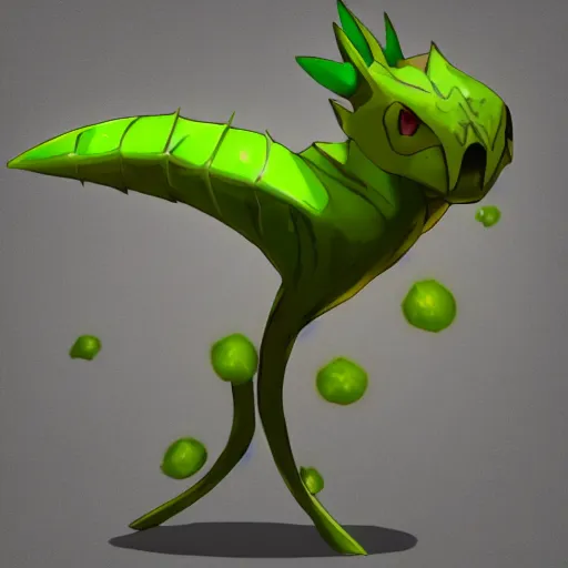 Image similar to a pokemon that looks like a dionaea muscipula, digital art. trending on art station, unreal engine.