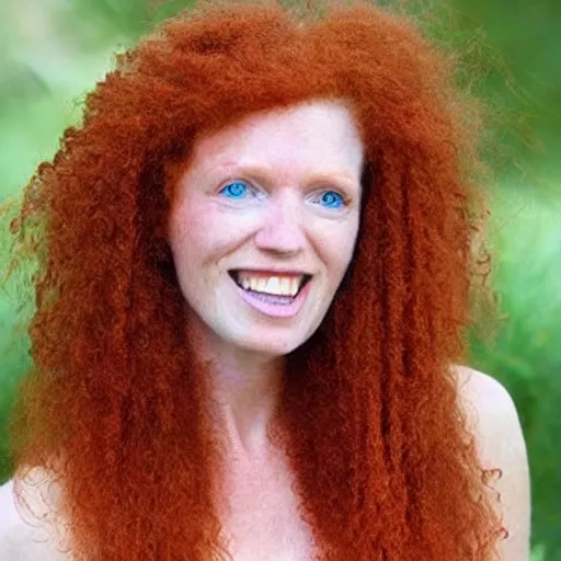 Image similar to if mother nature was a real female with ginger hair