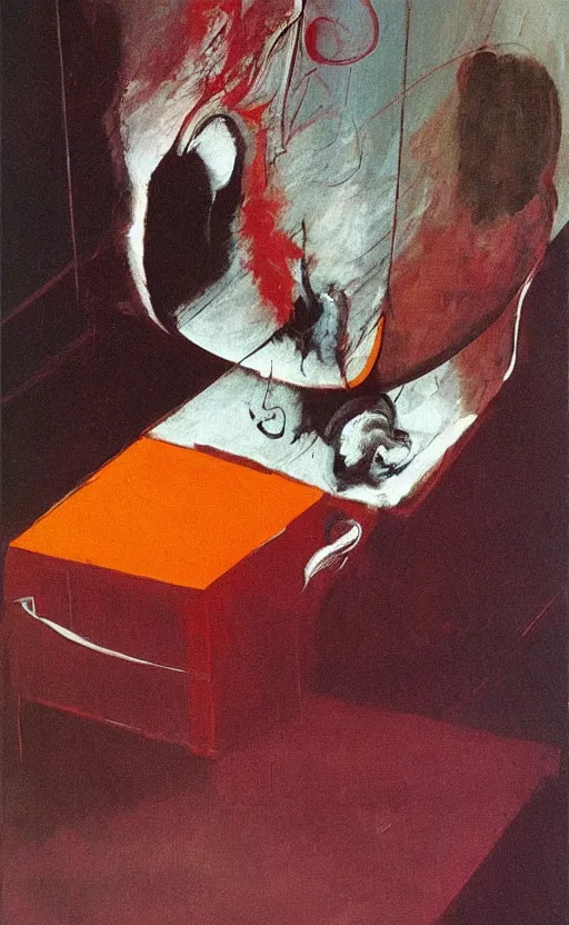 Prompt: amazing painting by francis bacon