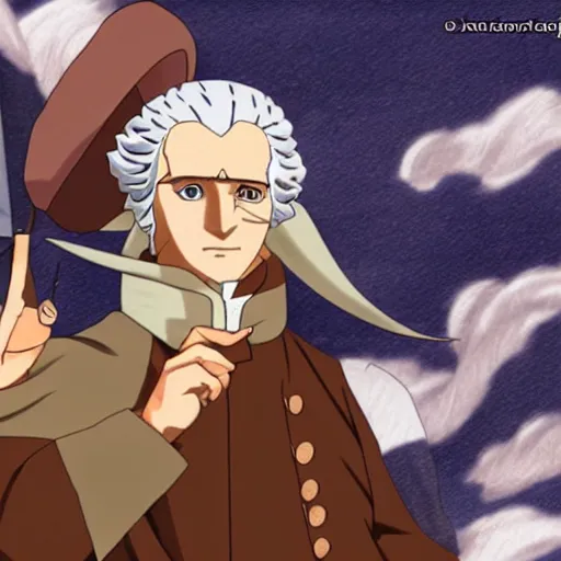 Prompt: george washington, naruto shippuden style