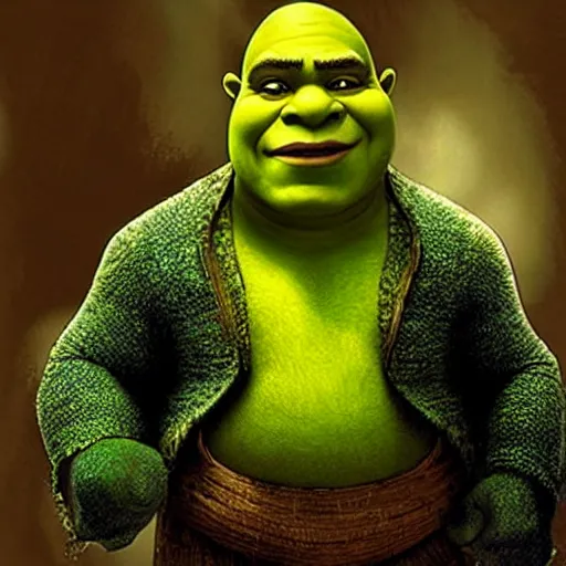 Prompt: Shrek as Neo from The Matrix, the matrix, neo