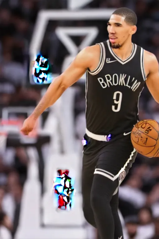 Image similar to jason tatum in a brooklyn nets uniform