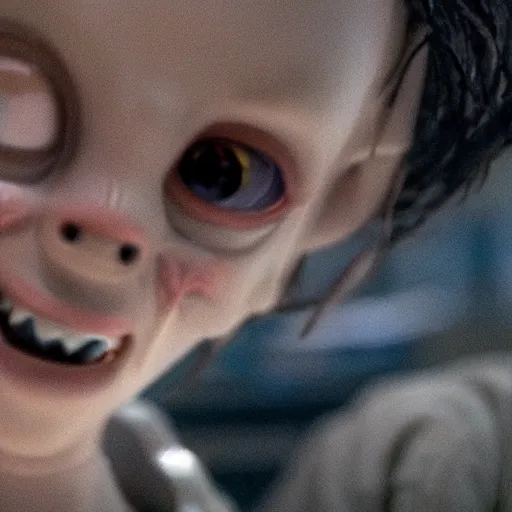 Image similar to a cinematic fill still from a 2015 horror movie aliens are sighted in Las Vegas, directed by Wes Craven, shallow depth of focus