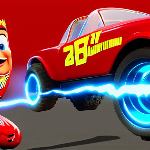 Image similar to Lightning McQueen in fortnite