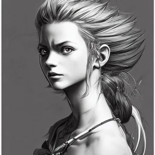 Image similar to ultra realistic illustration, marle from chrono trigger with hair in a ponytail, intricate, elegant, highly detailed, digital painting, artstation, concept art, smooth, sharp focus, illustration, art by artgerm and greg rutkowski and alphonse mucha