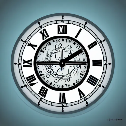 Image similar to vector drawing clock arabic numerals