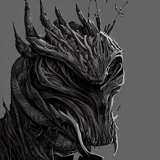 Image similar to artstation weird creature, very detailed, , portrait, high contrast