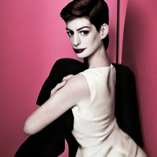 Image similar to anne hathaway film noir