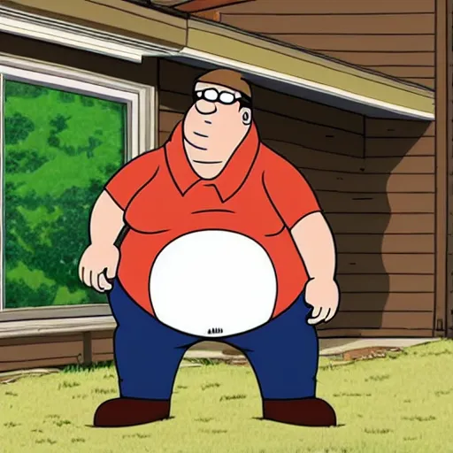 Image similar to peter griffin in the series trailer park boys, live action, 4k, high detail, high-resolution photograph, professional photography, ultra-detail