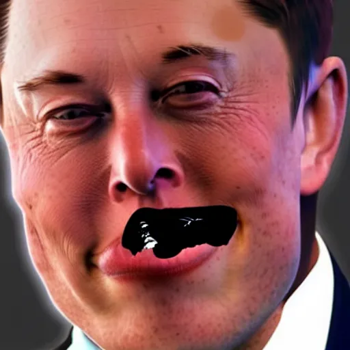 Prompt: face on elon musk on a monkey