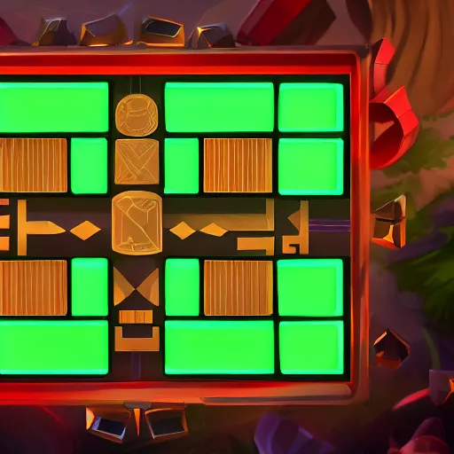 Prompt: stylized tic - tac - toe by riot games