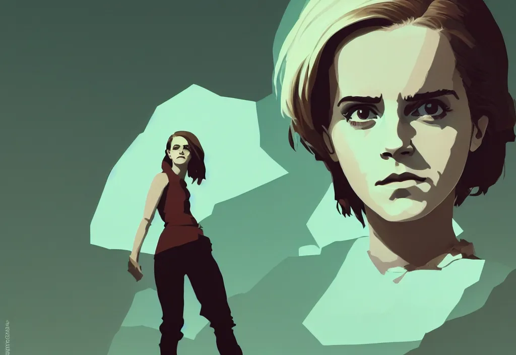 Image similar to emma watson as candidate into presidents of us, epic debates, presidental elections candidates, cnn, fox news, fantasy, by atey ghailan, by greg rutkowski, by greg tocchini, by james gilleard, by joe gb fenton, dynamic lighting, gradient light green, brown, blonde cream, salad and white colors in scheme, grunge aesthetic