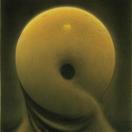 Image similar to the moon upended zdzislaw beksinski lisa franl