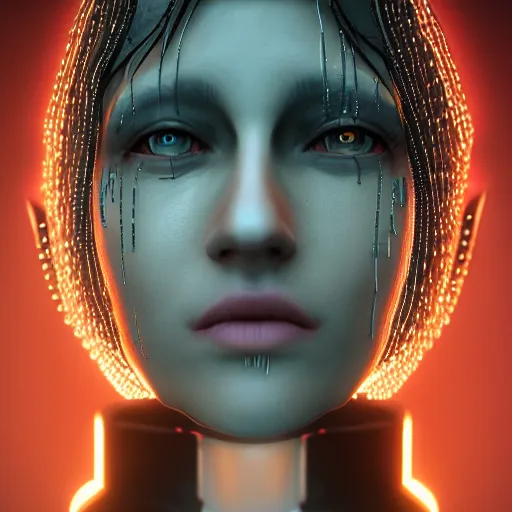 Image similar to stylish woman cartoon portrait made out of rain, leather jacket, cyberpunk background, rendered in octane, unreal engine, highly detailed, trending on artstation, realistic, neon, beautiful