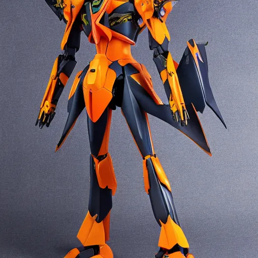 Image similar to futuristic strelitzia mecha bird of paradise body, sepals forming helmet, floral details, strelitzia, 8 k hd resolution, barbatos gundam with floral inlay, bandai box art, star wars, makoto kobayashi, frank gehry, raymond swanland