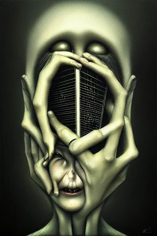 Image similar to music inspires my soul. by anton semenov, hyperrealistic photorealism acrylic on canvas