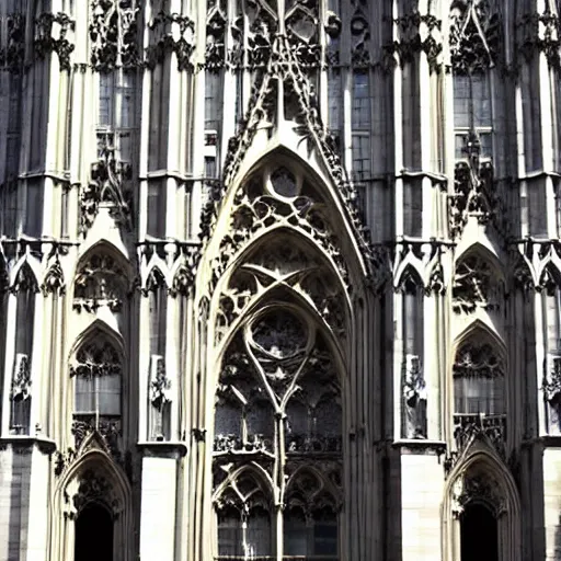 Image similar to new york with gothic architecture, very details