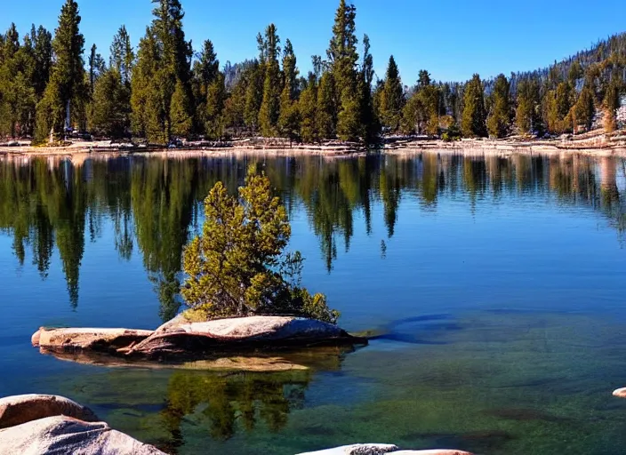 Prompt: Picture of Big bear lake, california