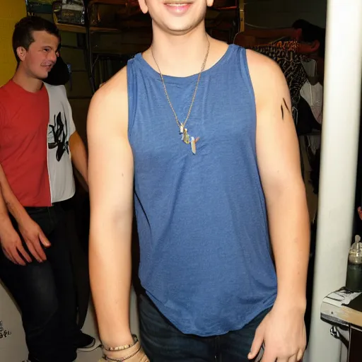 Prompt: charlie puth showing his arm pits