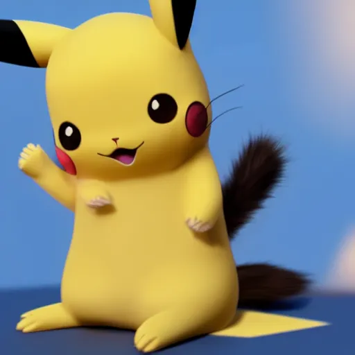 Prompt: pikachu as cat, 4 k, realistically