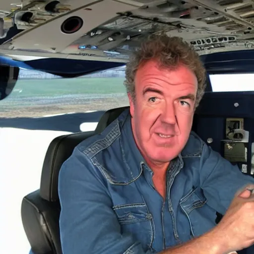 Image similar to Jeremy Clarkson Steering a plane