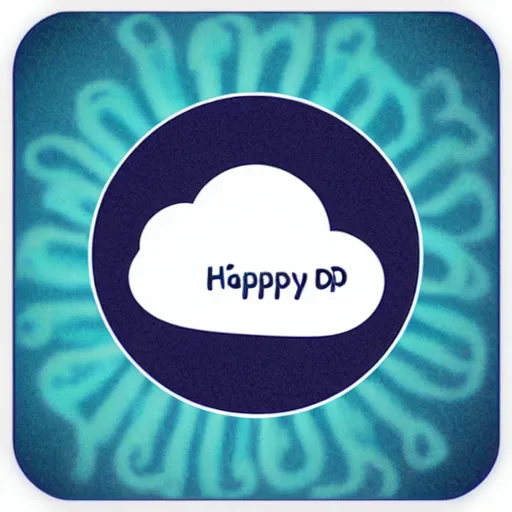 Image similar to happy cloud app logo, digital art, award winning