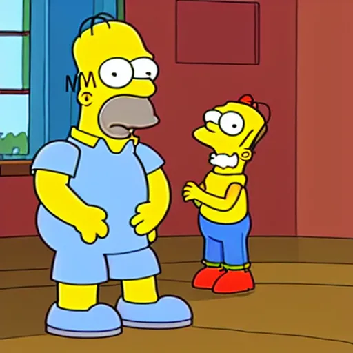 Prompt: Homer Simpson in the show the Simpsons