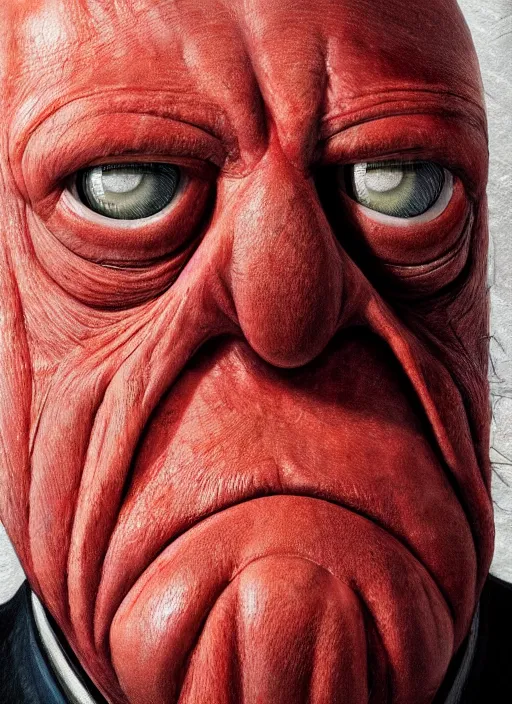 Image similar to 3 0 0 0 ( dr. john a. zoidberg ), portrait photography feroflex photorealistic studio lighting ektachrome detailed intricate face details, ultradetails, beautiful face, realistic shaded perfect face, extremely fine details, artstation