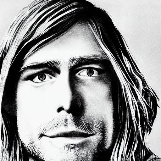 Image similar to Kurt Cobain as a pixar character