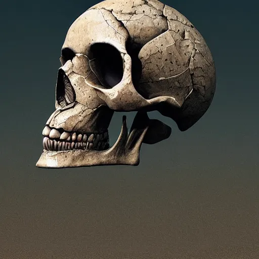 Image similar to portrait_of_a_melting_skull._intricate_abstract._intricate_artwork._by_Tooth_Wu_wlop_beeple_dan_mumford._octane_render_trending_on_artstat