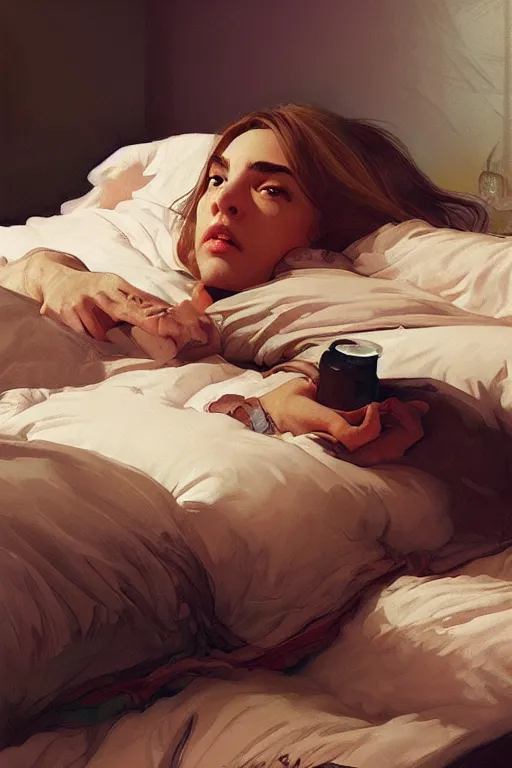 Image similar to groundhog cooking heroin lies on the bed, realistic portrait, highly detailed, digital painting, artstation, concept art, smooth, sharp focus, illustration, cinematic lighting, art by artgerm and greg rutkowski and alphonse mucha