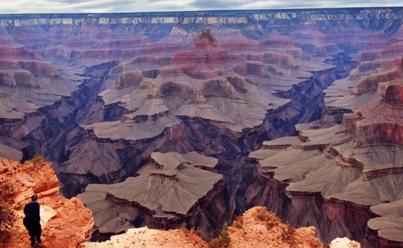 Image similar to the faces of heroic native american leaders carved into the grand canyon, dramatic sky, epic environment and background, cinematic