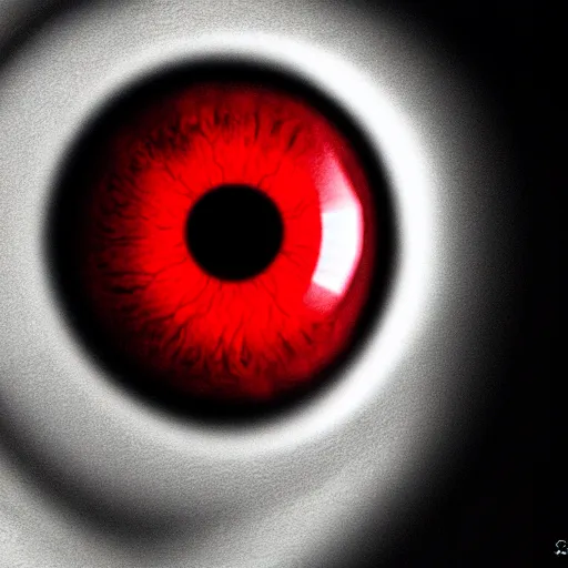 Image similar to a detailed extremely close up of inside the iris, cornea, red image, microscopic, extremely close up drawing by junji ito, cgsociety, generative art, lovecraftian, parallax, cosmic horror, extremely detailed, hyperrealism, unreal engine, octane render, award winning, masterpiece, highly detailed, realistic, 4 k, digital