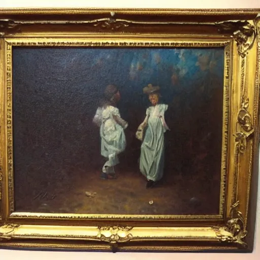 Prompt: must give us pause - - there's the respect, victorian, oil