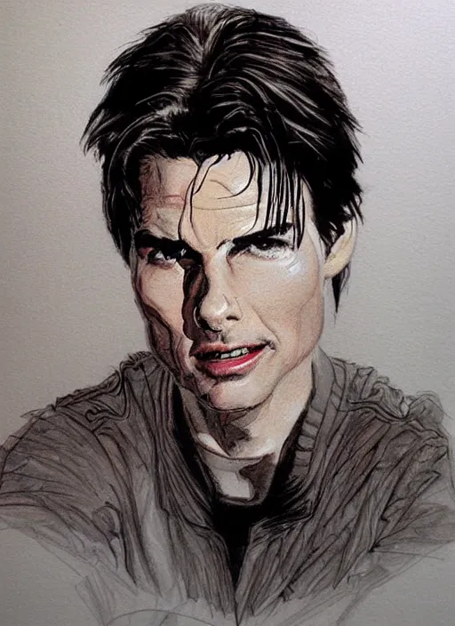 Here is my New Sketch of tomcruise  Do Like Share Save and Do know  me how is it in the comments section   Full face shading i   Instagram