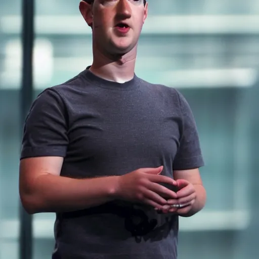 Prompt: mark zuckerberg becoming one with the metaverse