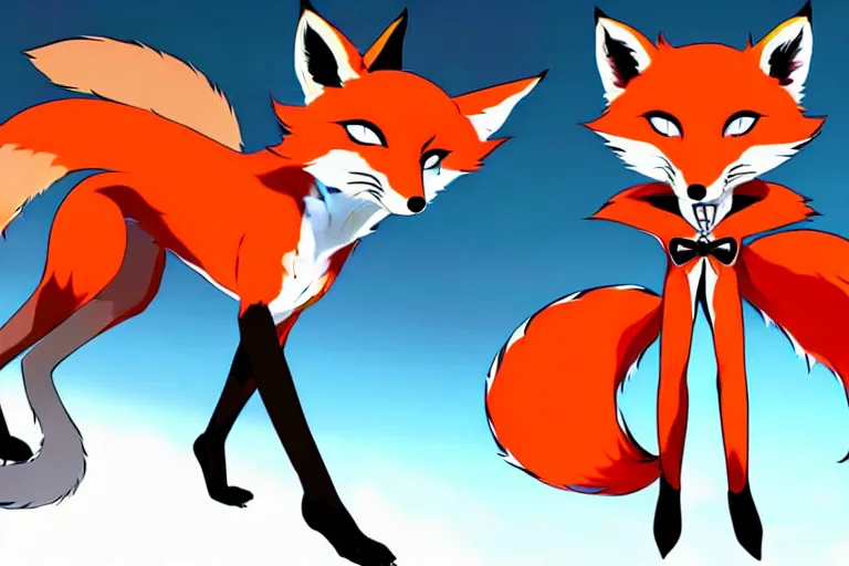 Image similar to a furry tan male fox on a persona 5 : royal ( by atlus ) video game splash screen, a furry male sandcolored tan fox fursona ( has hair ), persona 5 phantom thief style