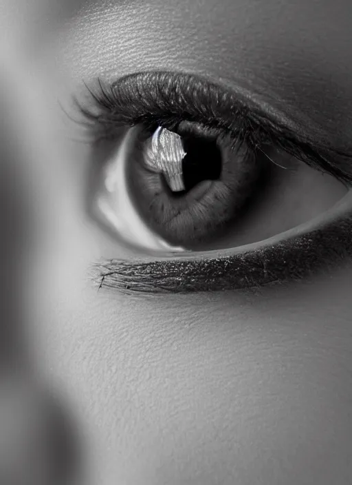 Prompt: portrait of a stunningly beautiful eye,...