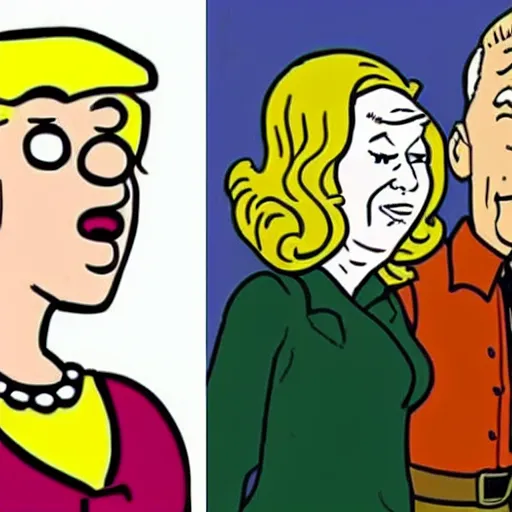 Image similar to a hand-drawn character from Tintin looking like Sara Netanyahu, Comics, Hergé