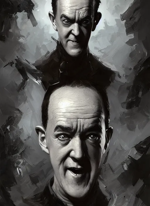 Image similar to Portrait of Stan Laurel, marvel comics, dark, intricate, highly detailed, smooth, artstation, digital illustration by Ruan Jia and Mandy Jurgens and Artgerm and Wayne Barlowe and Greg Rutkowski and Frank Frazetta