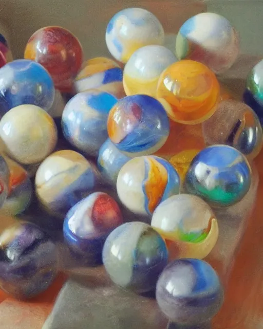 Prompt: A sock full of Marbles, photorealistic