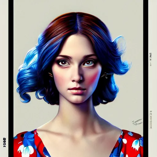 Image similar to sarah down finder portrait, Pixar style, by Tristan Eaton Stanley Artgerm and Tom Bagshaw.